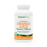 NaturesPlus, Chewable Orange Juice, Vitamin C, Natural Orange, 1,000 Mg, 60 Tablets